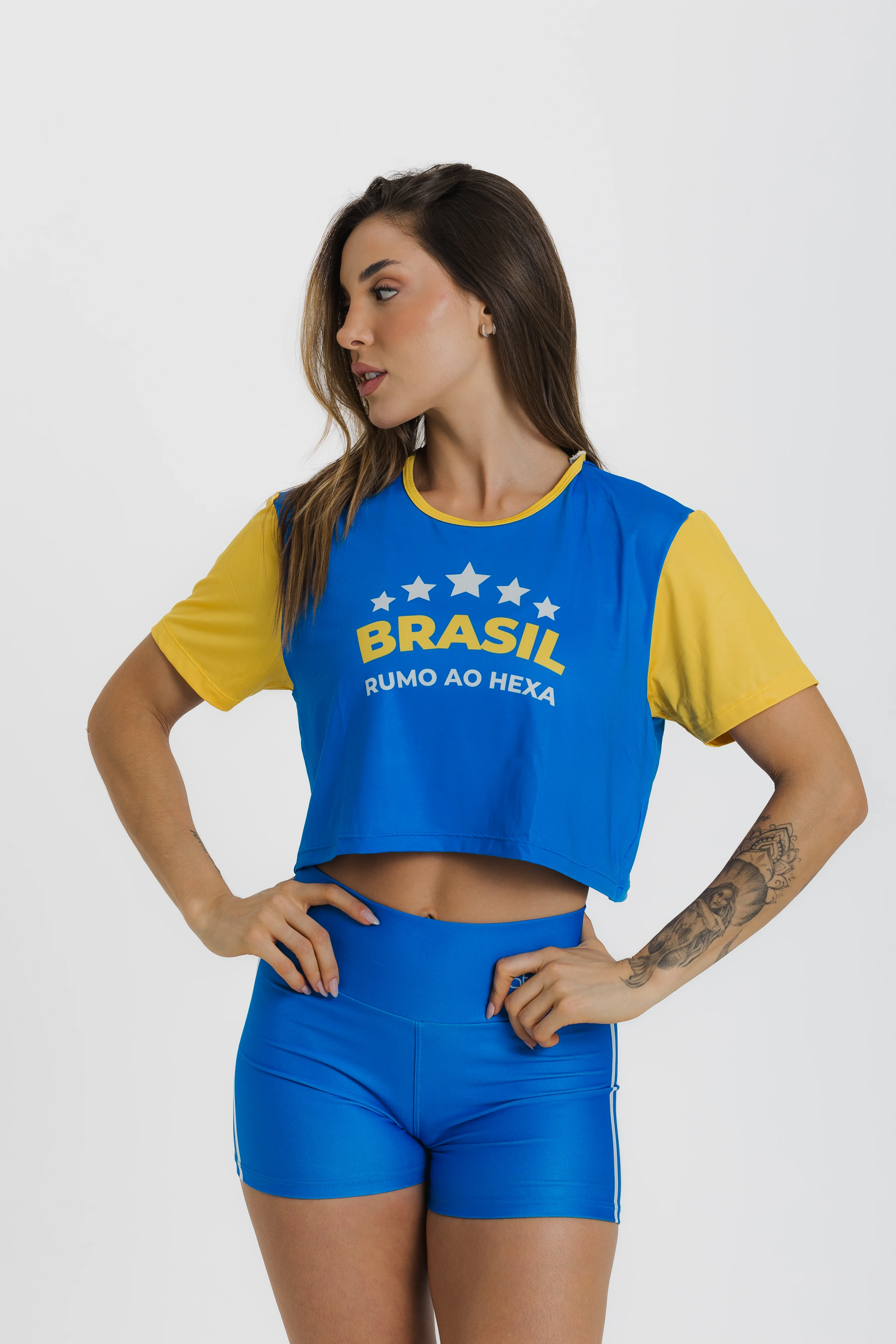 Cropped Rumo ao Hexa Azul