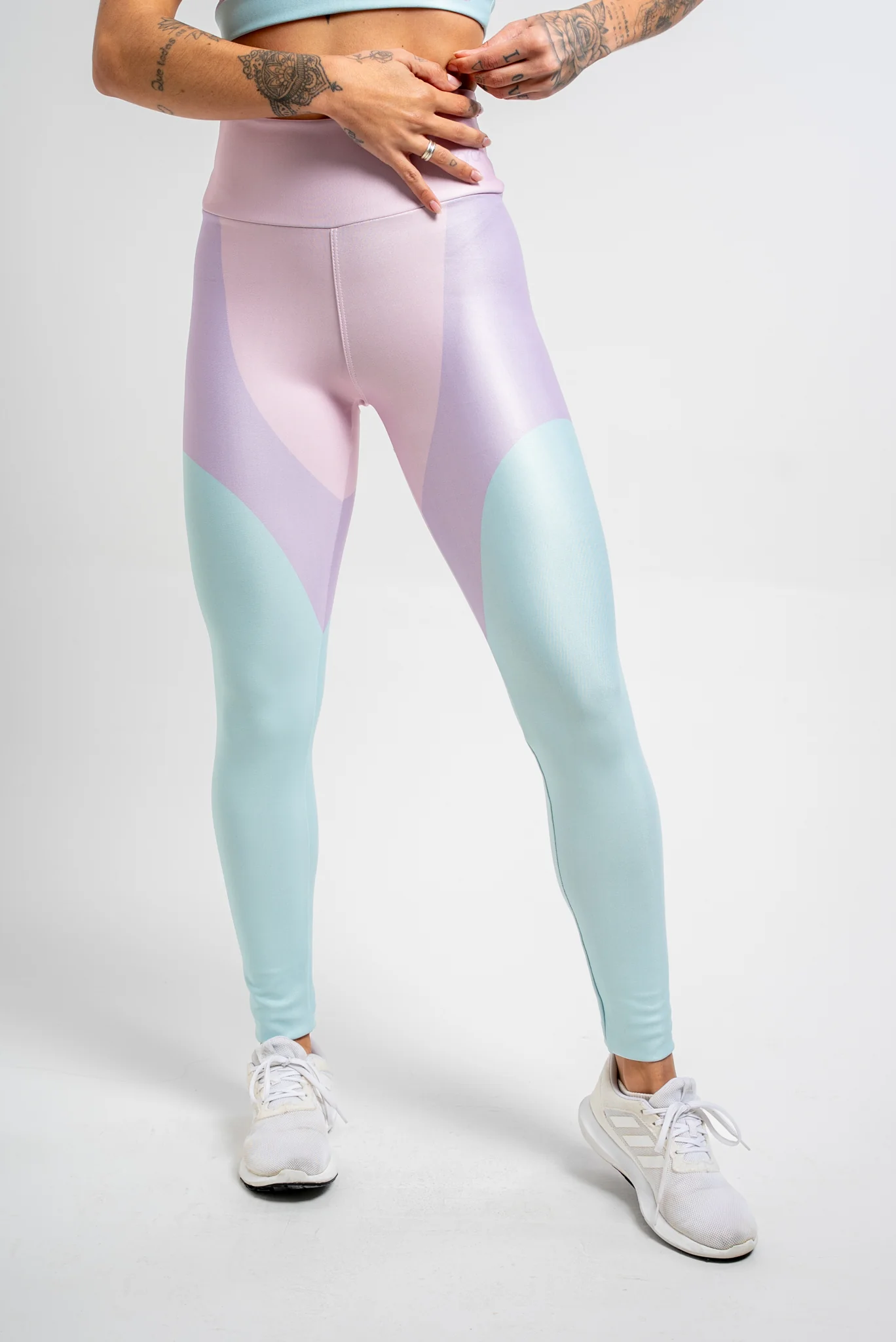 Legging Estampa Localizada Três Cores Rosa - Image 2