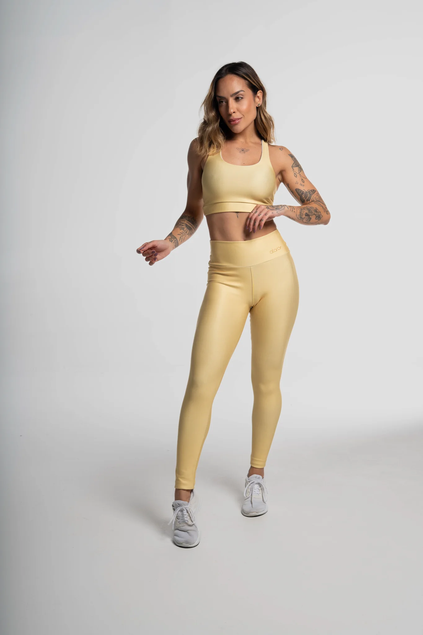 Legging Estampa Lisa Amarela - Image 3