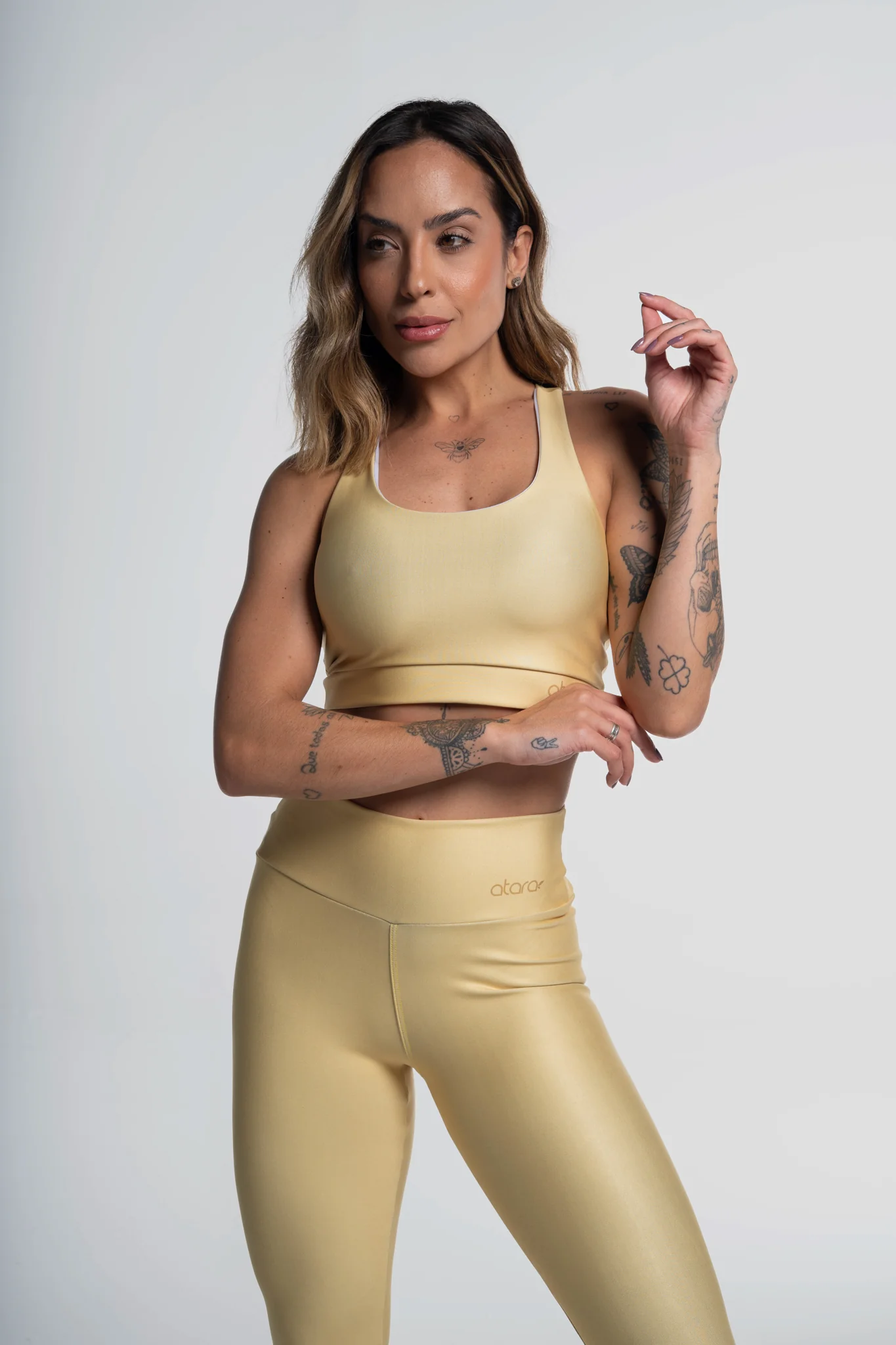 Legging Estampa Lisa Amarela - Image 4