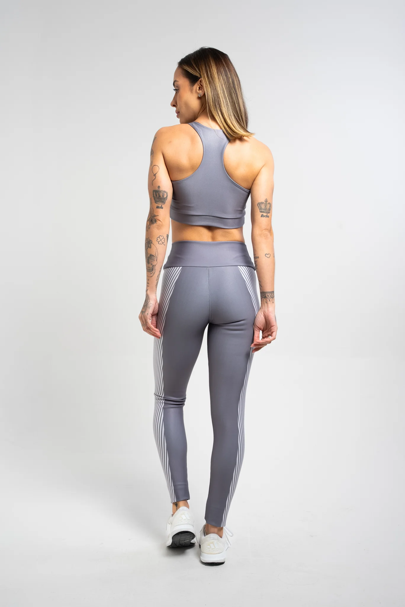 Legging Listra Cinza - Image 4
