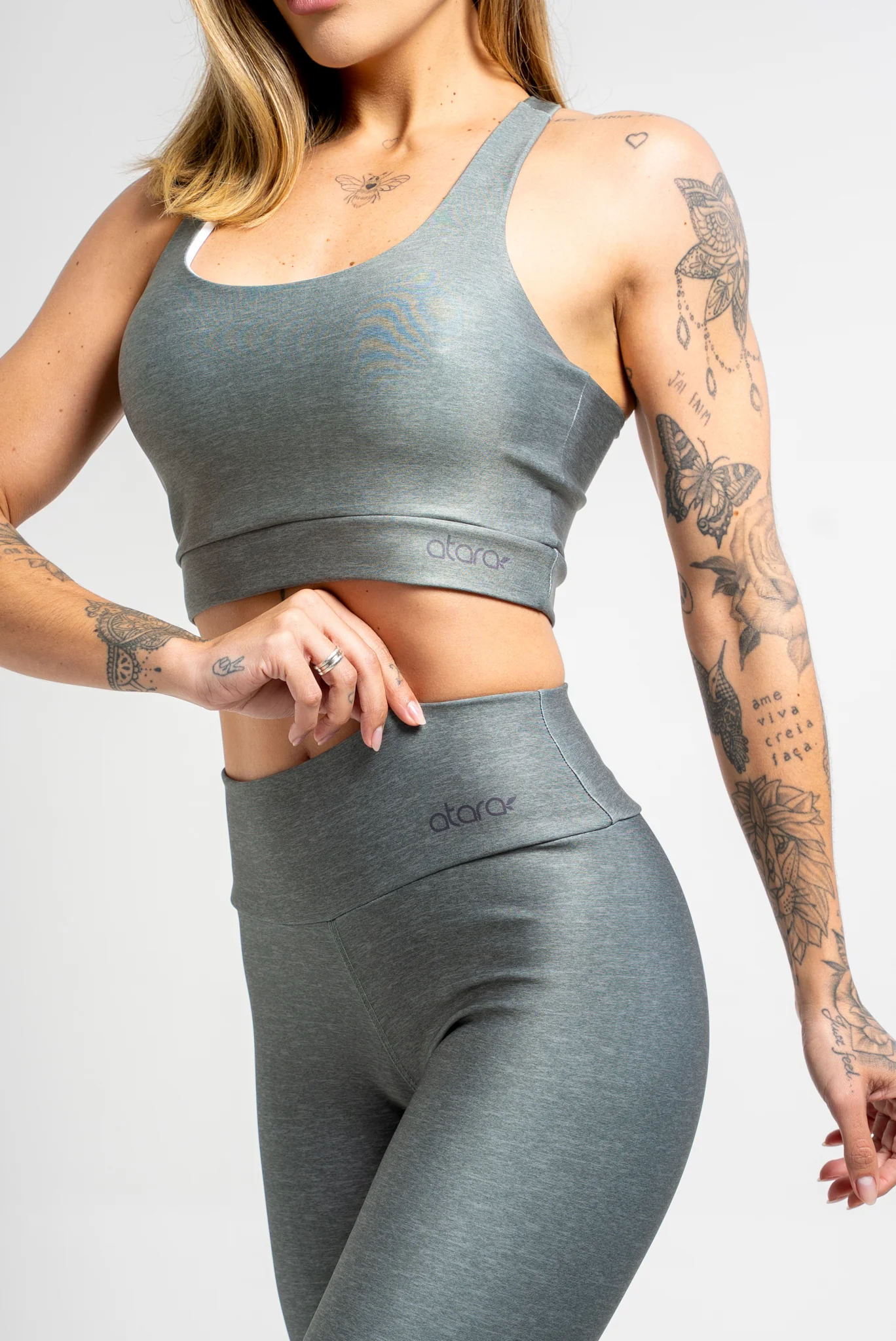 Legging Mescla Verde Escuro - Image 3