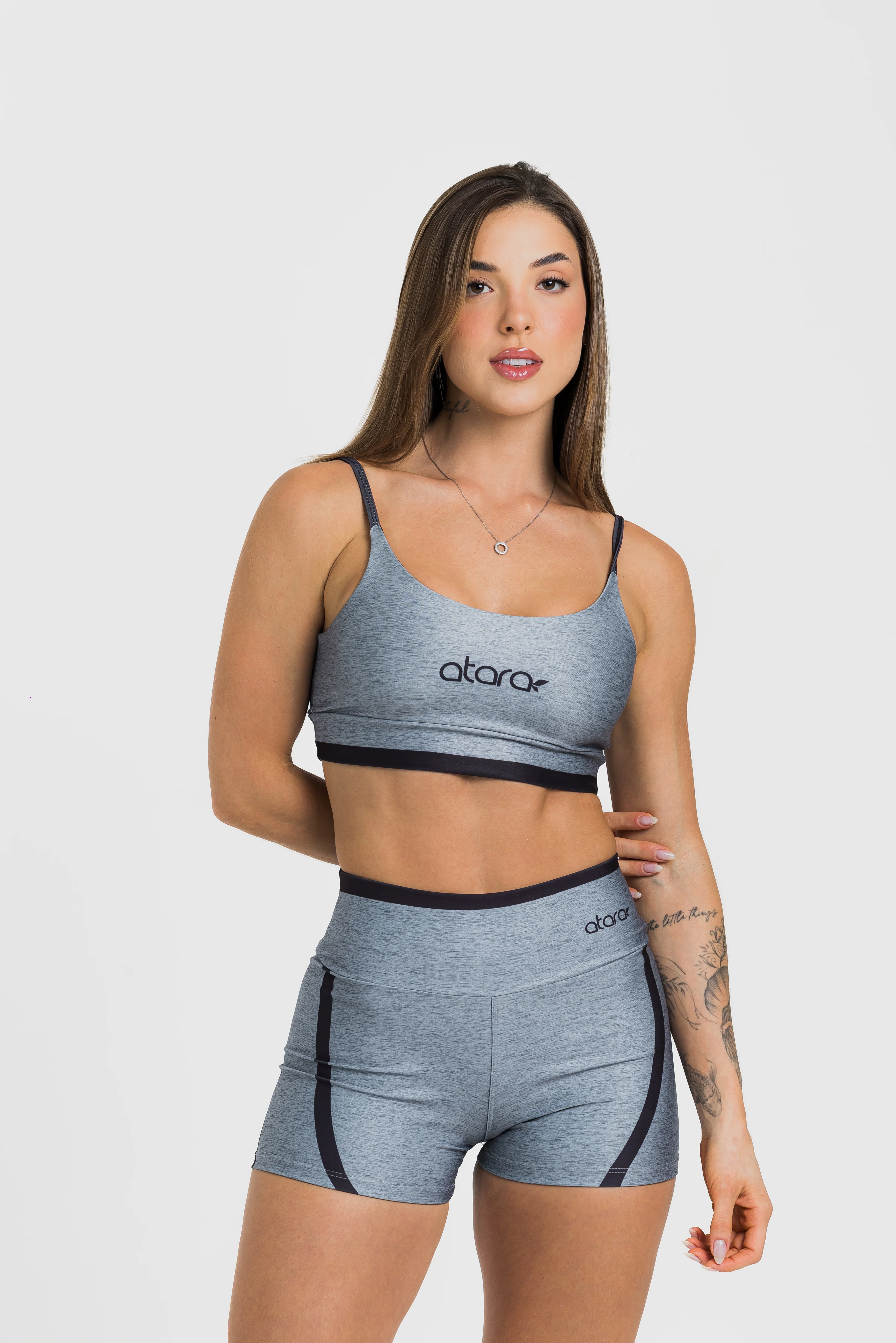 Shorts Curto Melange Black
