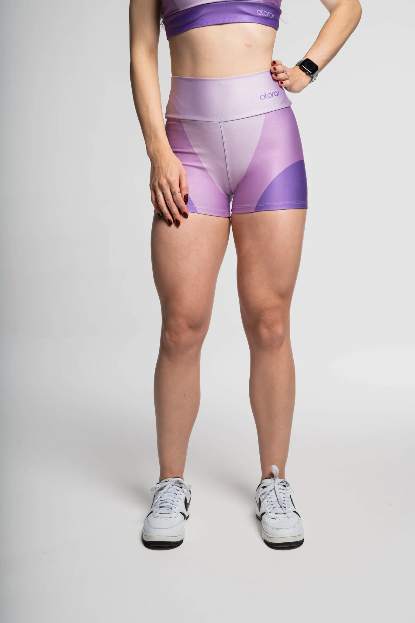 Shorts Três Cores Roxa