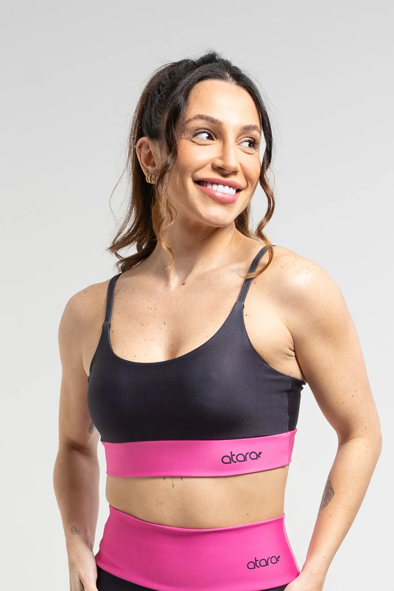 Top Alcinha Color Block Pink