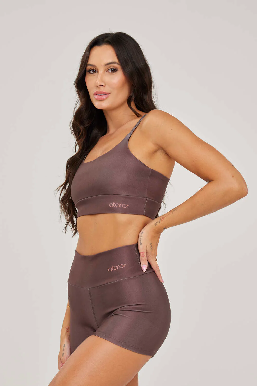 Top Alcinha Lisa Marrom - Image 2