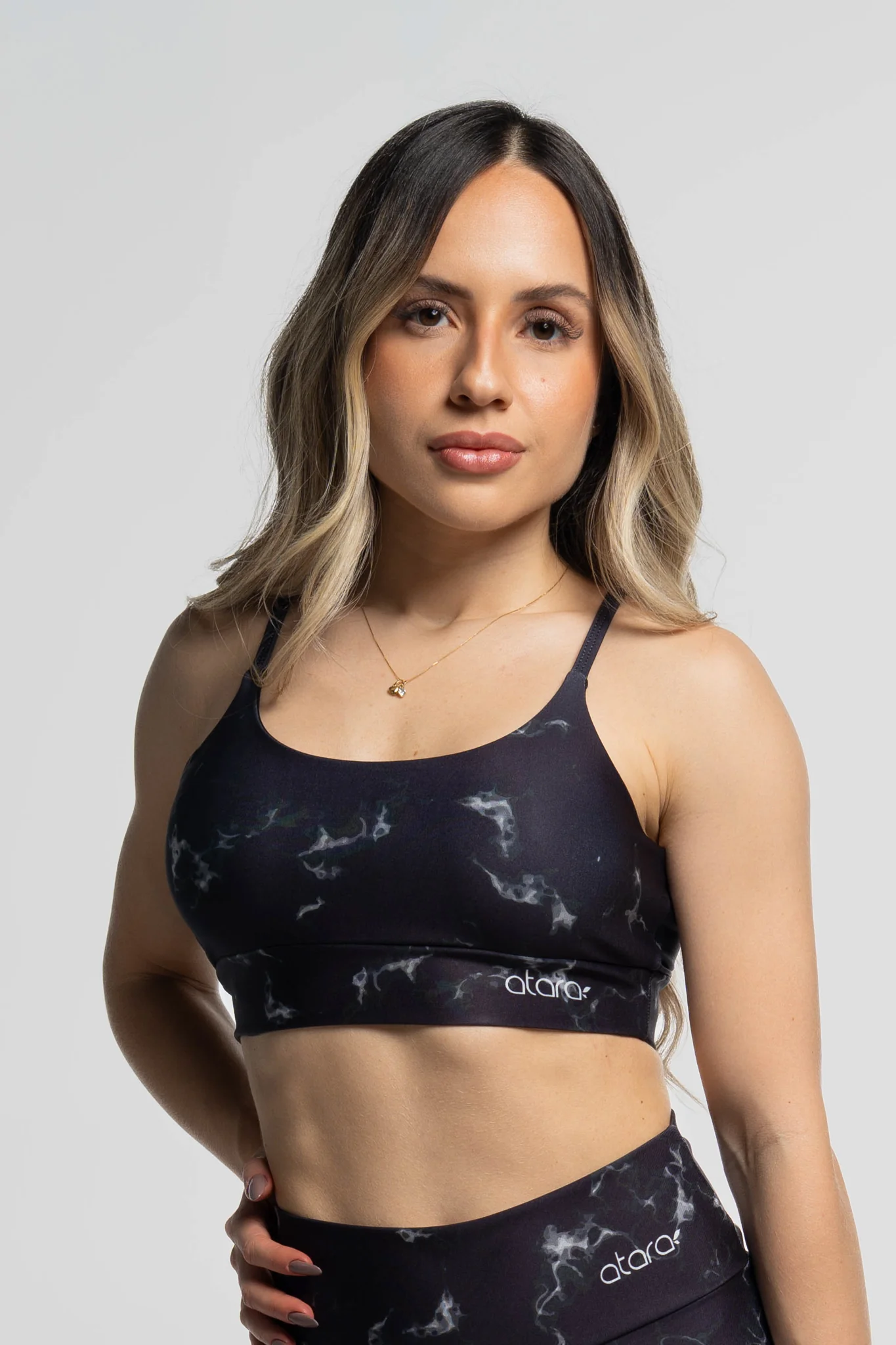 Top Alcinha Mármore Preto