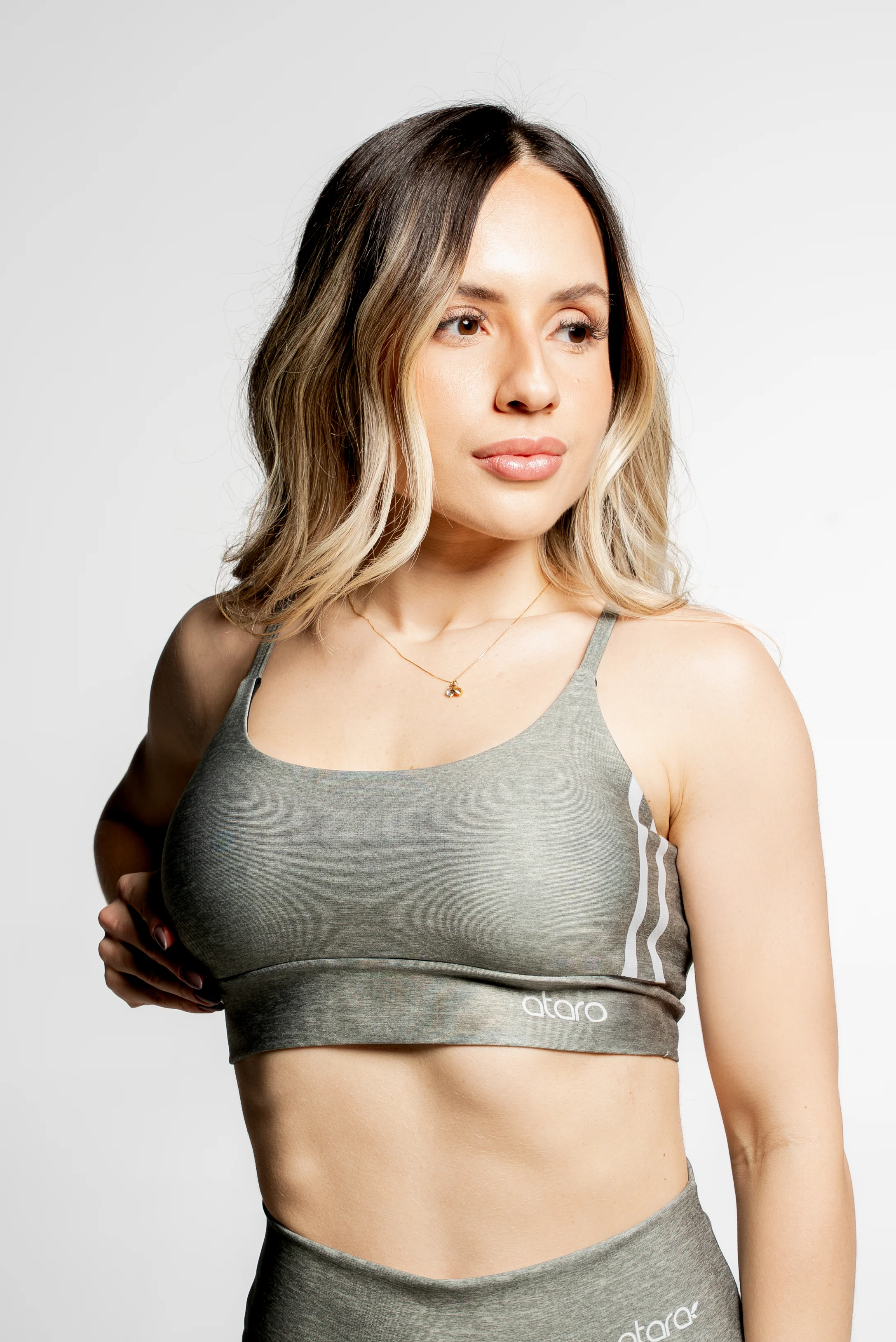 Top Alcinha Texture Military