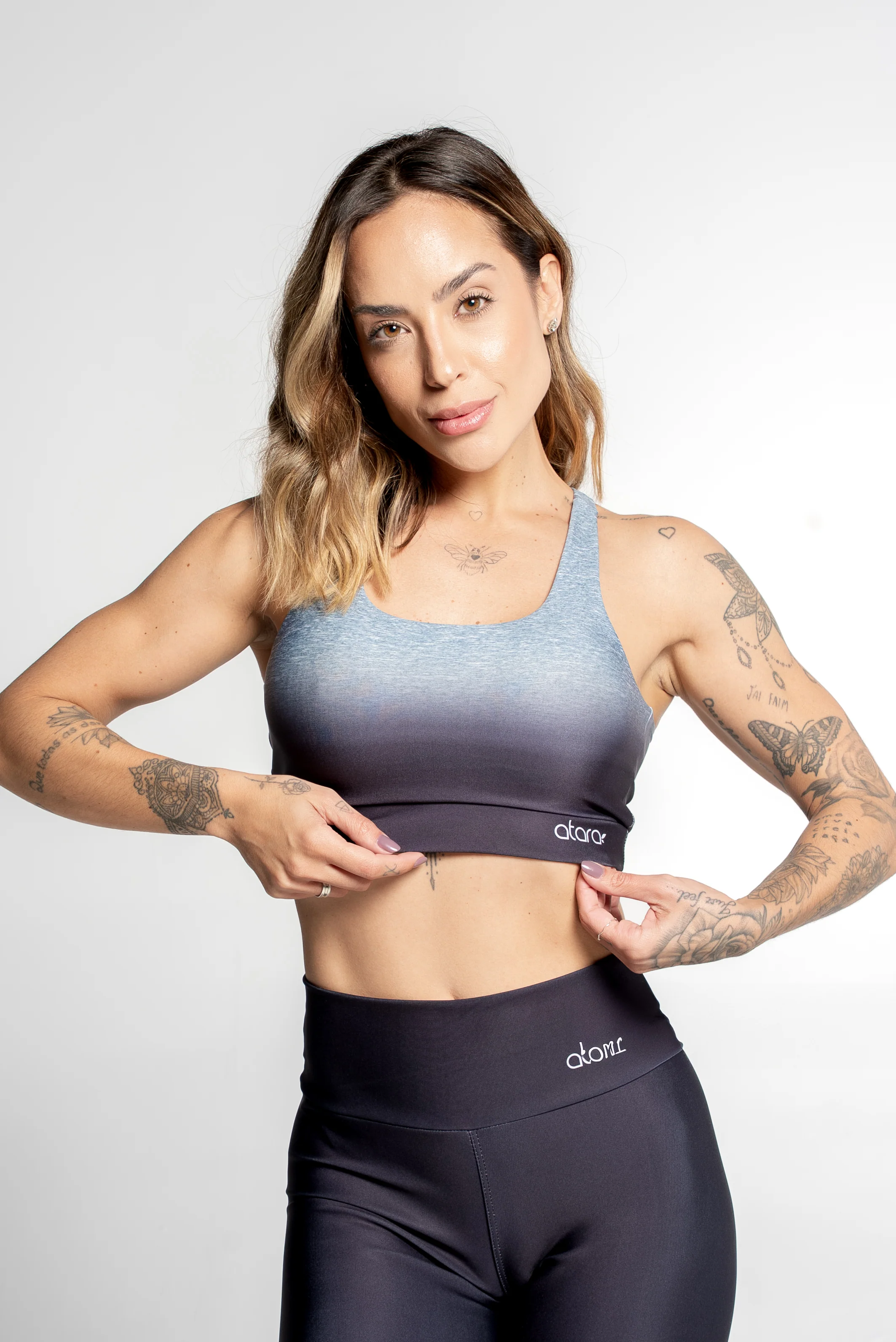 Top Nadador Estampa Immersion Cinza