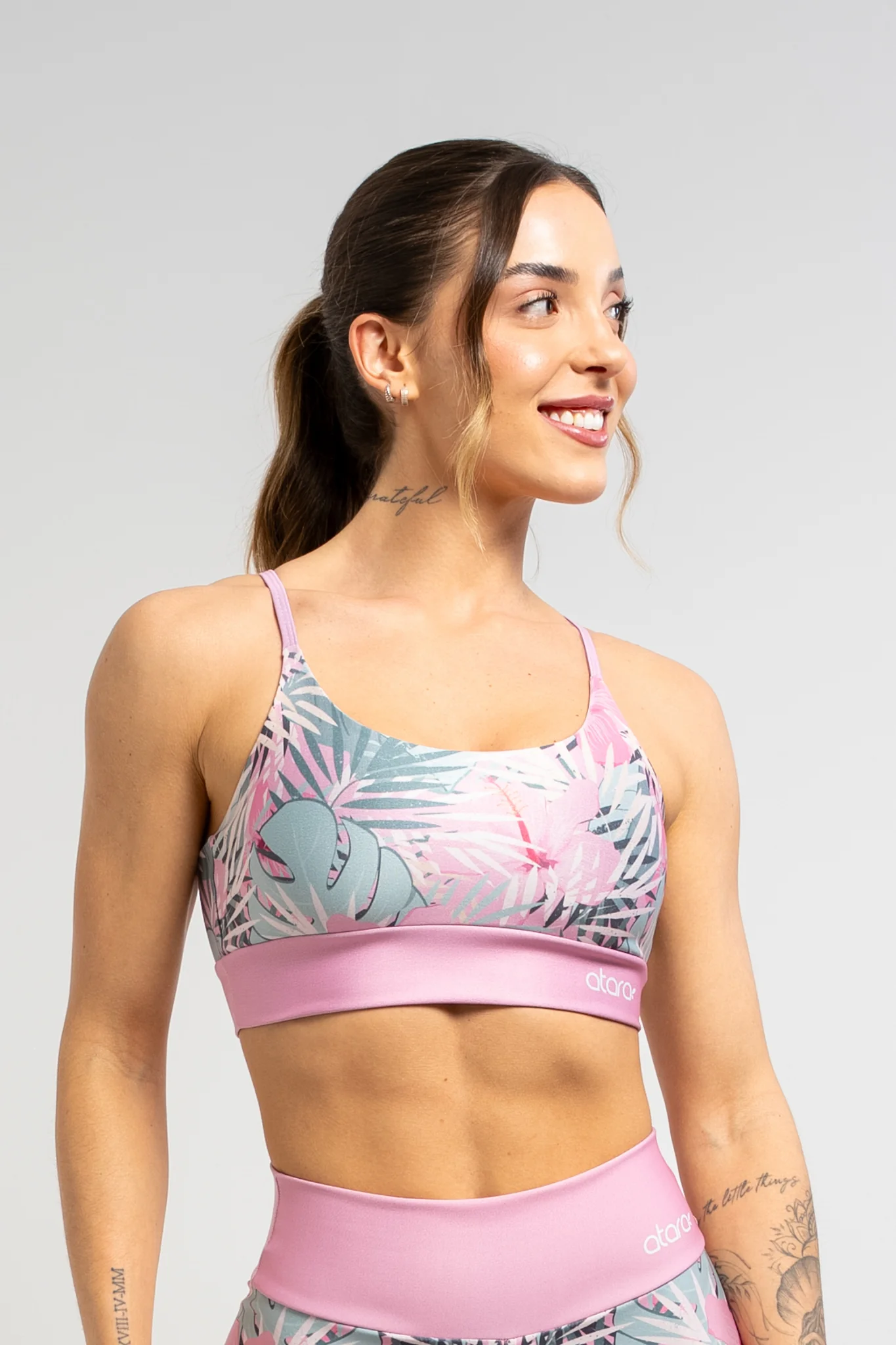 Top Alcinha Pink Print