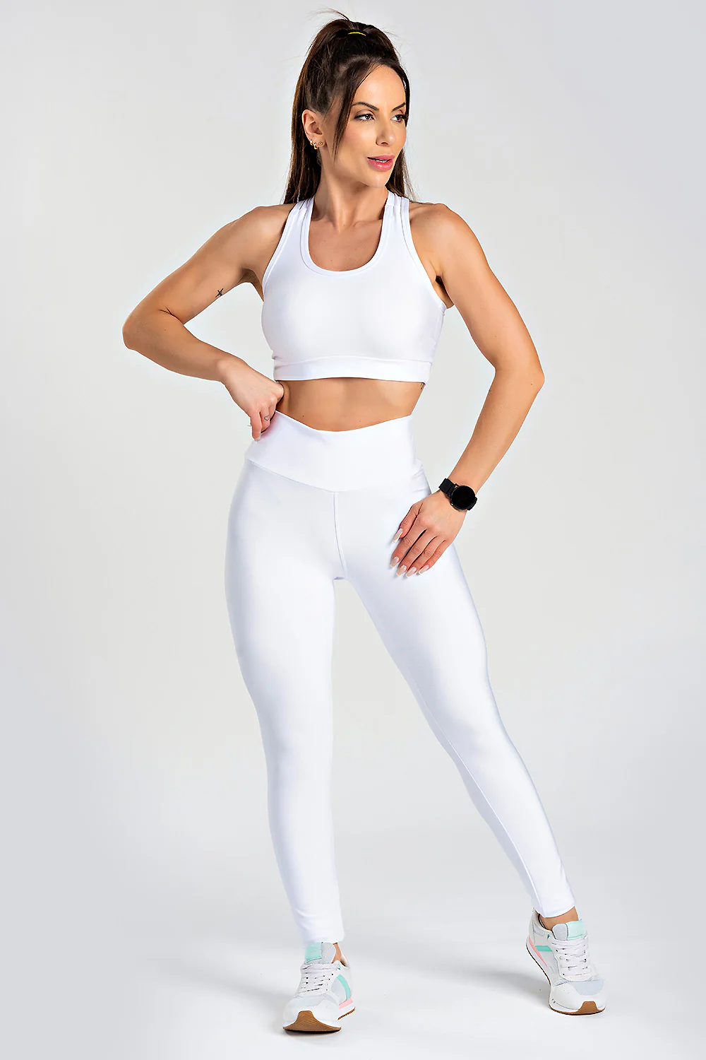 Top Nadador Básico Liso Branco - Image 2