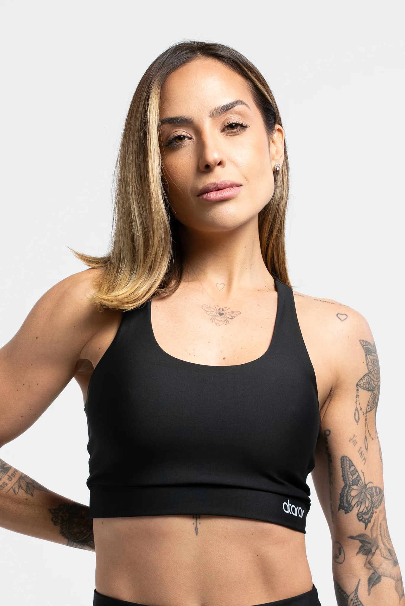 Top Nadador Básico Liso Preto