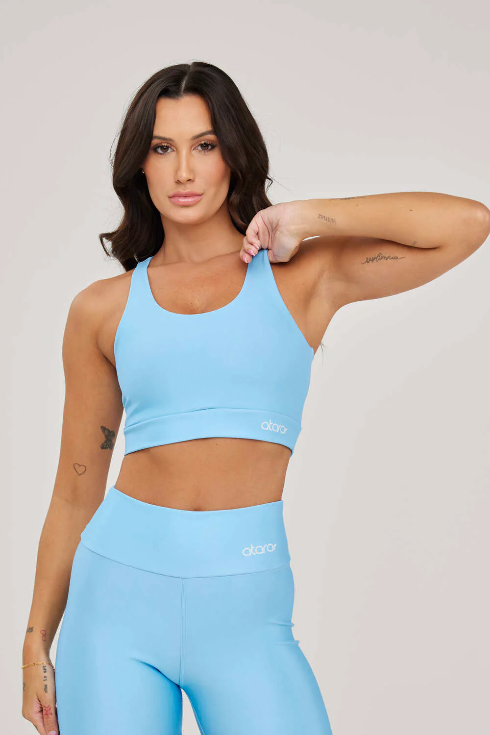 Top Nadador Liso Azul Bebê