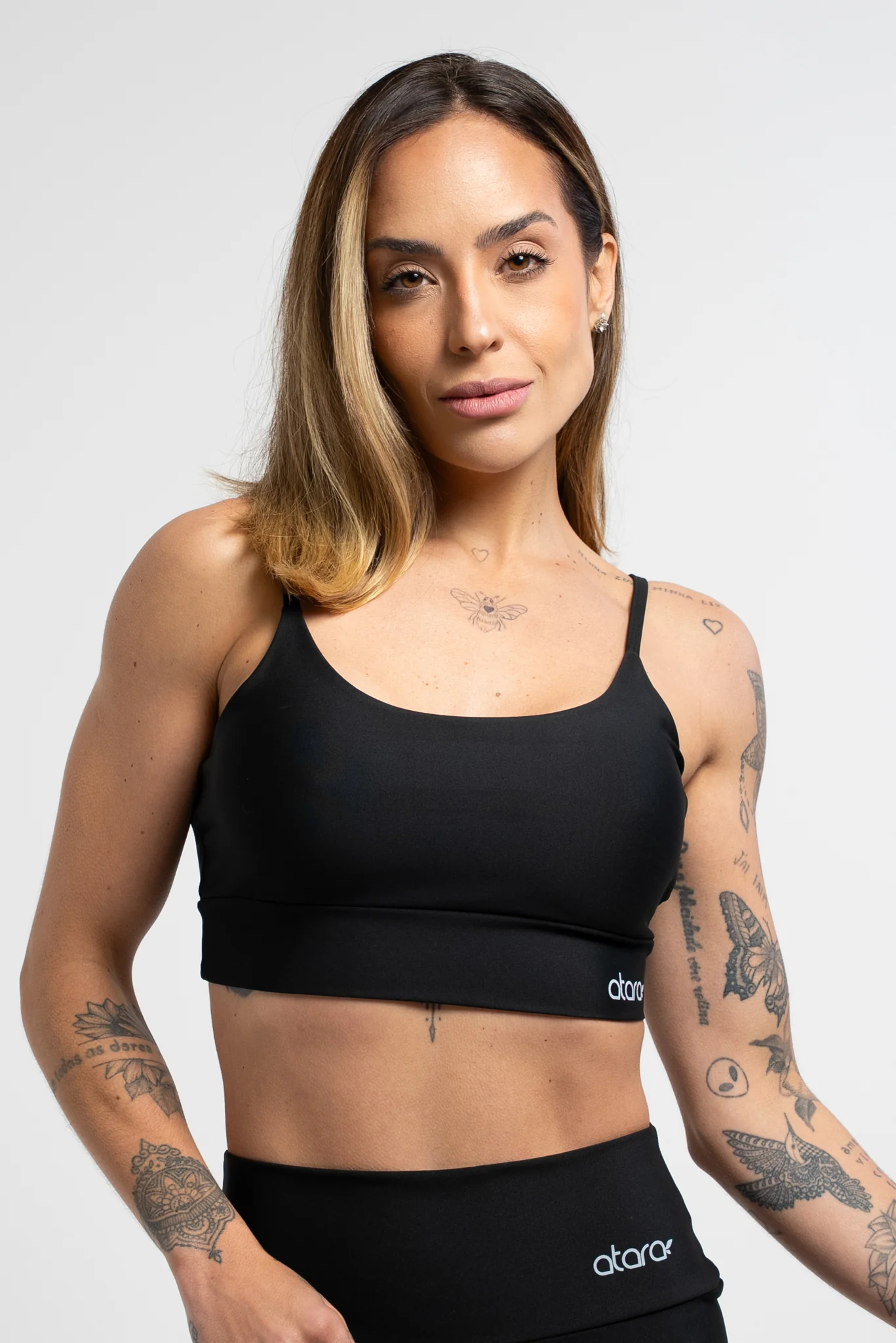 Top Alcinha Preto Liso Básico
